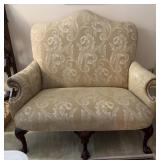 Beautiful love seat with lions feet, 56 inches