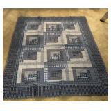 Pretty blue quilt, 50x61