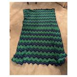 Beautiful handmade afghan , 32x78