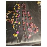 Pair of necklaces and pair of bracelets and