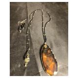 Necklace and earrings