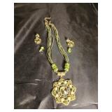 Necklace and earrings