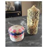 Trinket and a candle