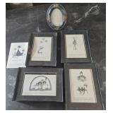 A collection of P Buckley prints