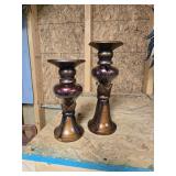 Beautiful wooden candle holders
