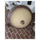 Large light fixture plus pair of hanging fixtures