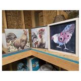 Chicken paintings