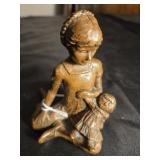 Girl playing with raggedy ann 35 inches tall