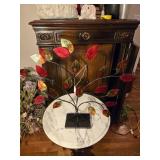 Folk art plant sculpture