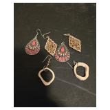 3 sets ear rings