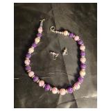 Necklace and earrings