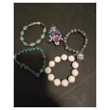 4 brackets and christmas tree broach