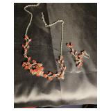 Necklace and earrings