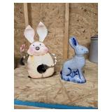 Bunny by Eldreth and a bunny birdhouse