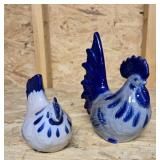 Pretty blue and gray chickens