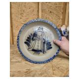 Eldreth pottery Santa plate 1994