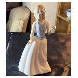 Porcelain lady by Castille, approximately 10