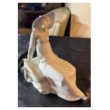 Porcelain lady figurine by Castille ,