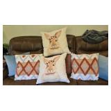 Group of 8 pillows