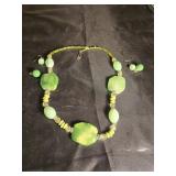 Necklace and earrings