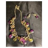 Necklace and earrings