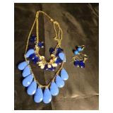 Necklace and earrings