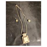 Necklace and earrings