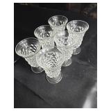 Set of 6 America Fostoria glasses 5 inches tall