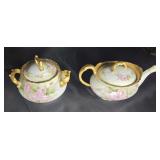 T & V France Sugar and Creamer circa 1920