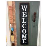 Welcome sign, 5ft tall, 13 inches wide