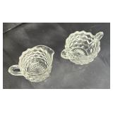 American Fostoria creamer and sugar