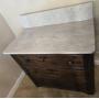 Marble Top wash stand complete with splashback. 32