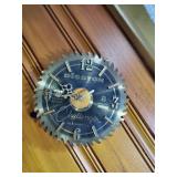 Handmade Disston saw blade clock approx 9 inches