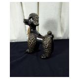 Mid century modern poodle planter approx 9 inches