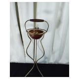Vintage ashtray holder with Hull brown drip bowl