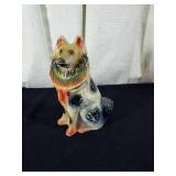 Chalk Ware Lassie dog approx 9 inches tall