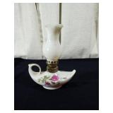 Genie in a bottle oil lamp with Rose pattern