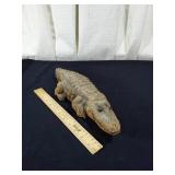 Unusual crocodile made of tiny rocks he is heavy