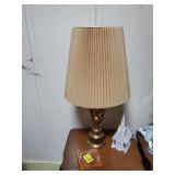 Shade Lamp and contents on table