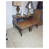 Pair of mid century modern side tables only no