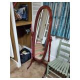 Freestanding mirror approx 5 feet tall