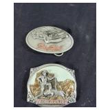 Dale Earnhardt & Winchester Pair of belt buckles