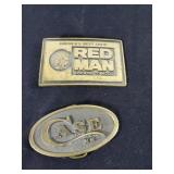 Red Man & Case XX Belt buckles