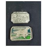 Mt Rushmore SD & Remington belt buckles