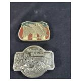 Mount Saint Helens & Eagle belt buckle