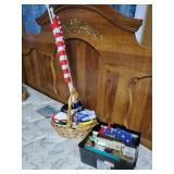 American flags, office supplies and misc
