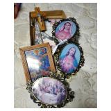 Religious prints and misc