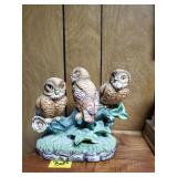 Owl figurine approx 7 inches tall