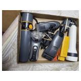 Razors and flashlights