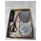 Old fashioned scissors and misc